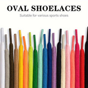 Unisex Polyester Canvas Shoe Laces for Casual and Sports Shoes, Rainbow