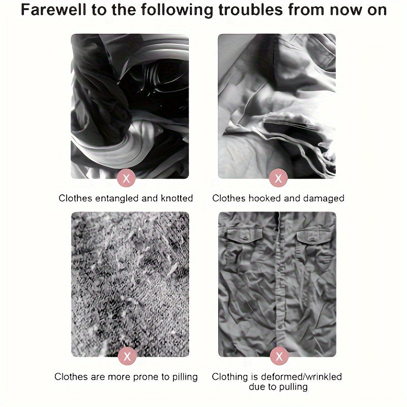 Large Polyester Mesh Laundry Bag 90x110cm Zipper Storage for Clothing and Bedding