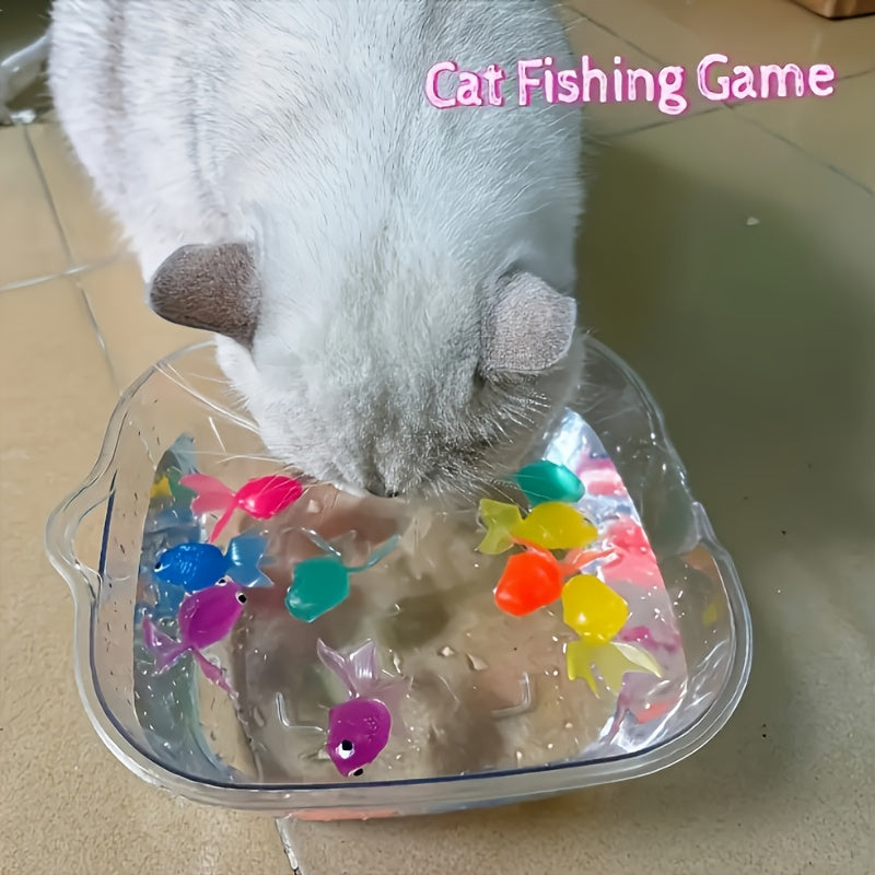 6 штук ярких пластиковых интерактивных игрушек для кошек для игр и упражнений