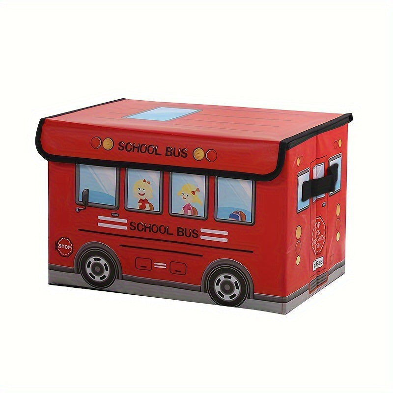 Cartoon Car Storage Box Foldable Waterproof Moisture-Proof for Office Dorm Home Organization