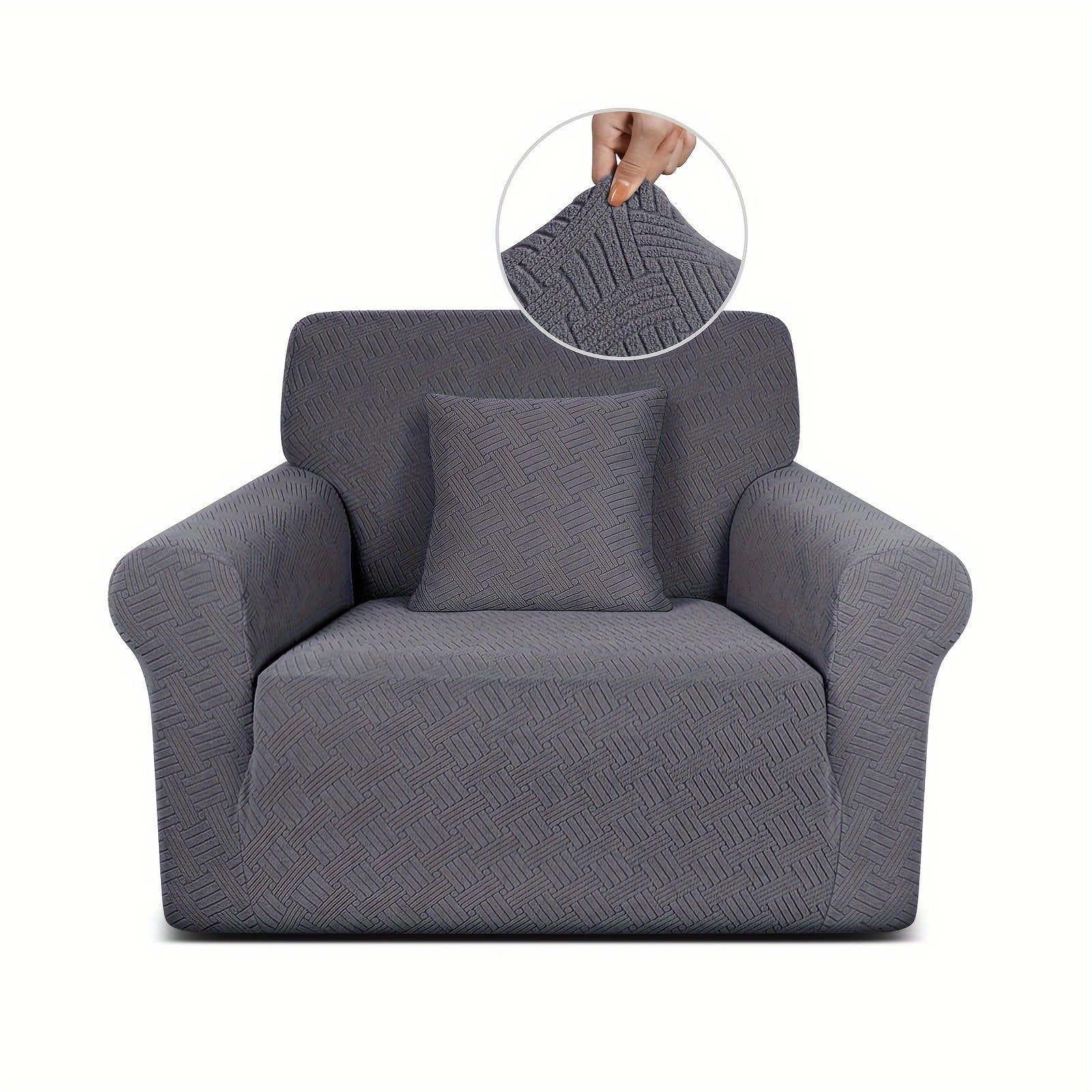 Thickened Jacquard Sofa Cover All-Elastic Bottom for 1-4 Seater Pet-Friendly