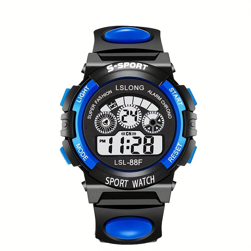 Trendy Digital Sports Smartwatch for Men and Women Waterproof Luminous Multifunctional Outdoor Watch