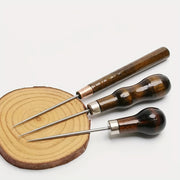 Набор из 3 твердых стальных игл в форме тыквы для кожевенного ремесла и шитья