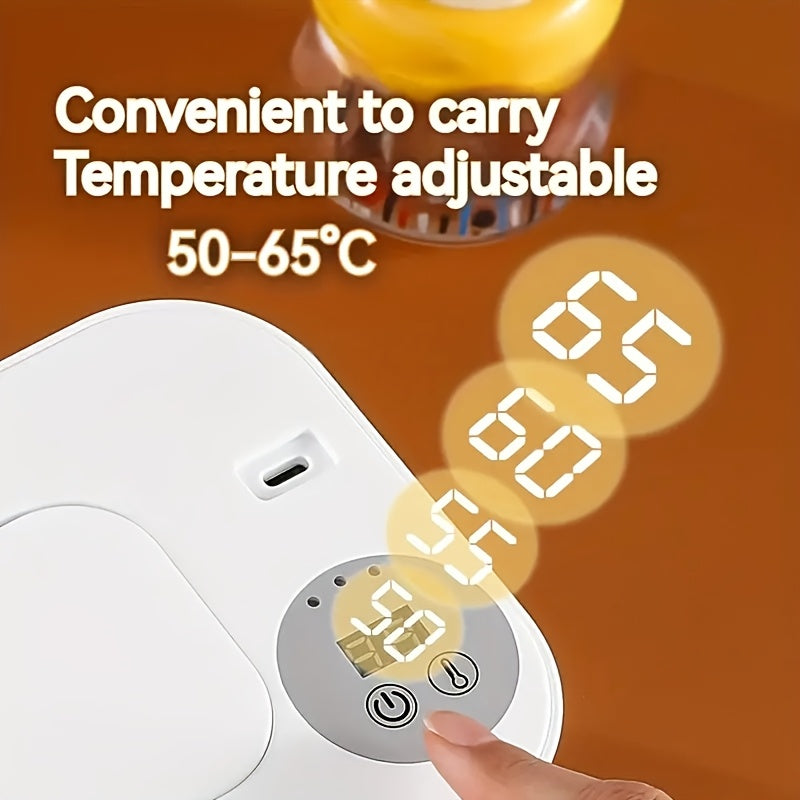 Portable USB Wet Wipe Warmer with Large Capacity Tissue Dispenser for Travel and Home