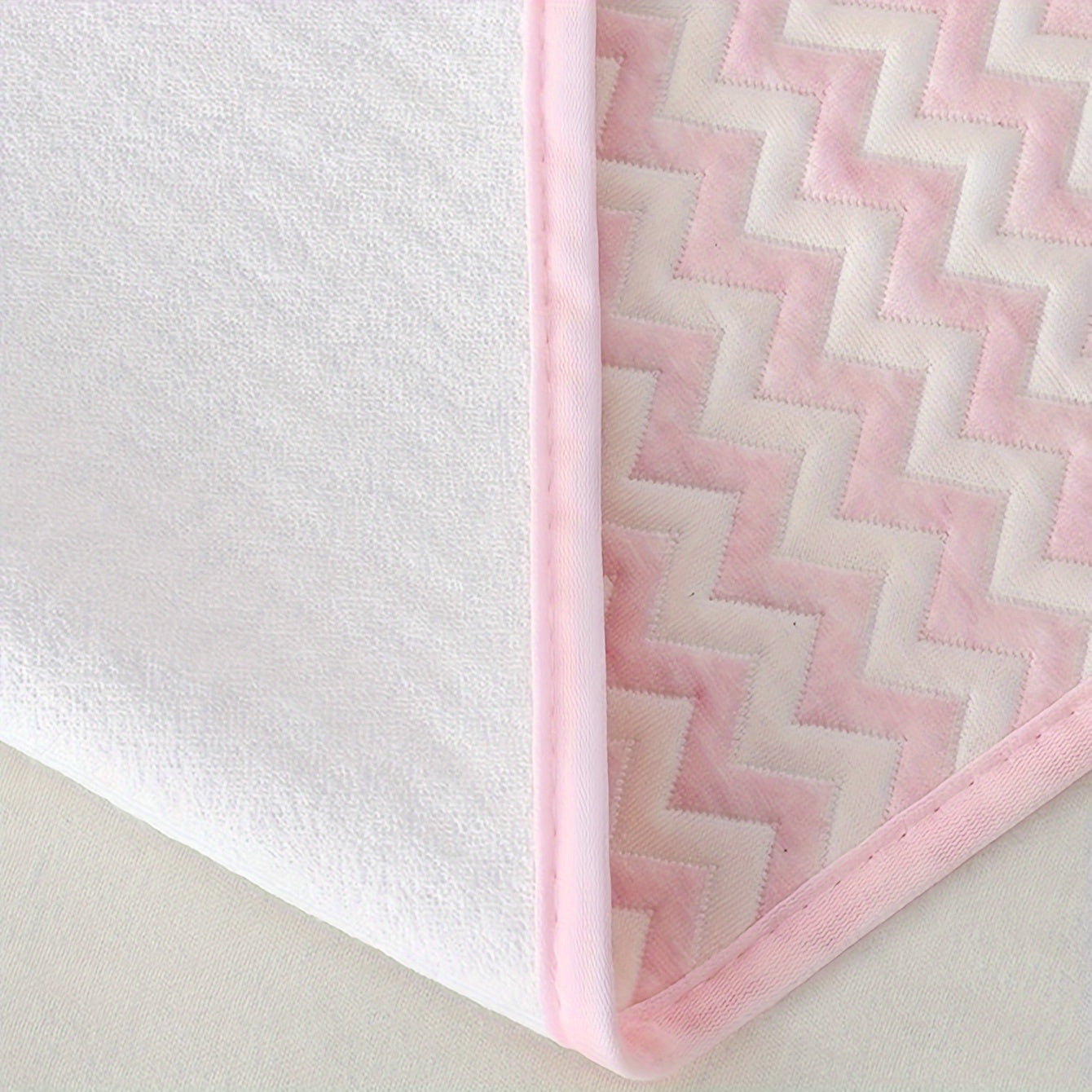 Baby Diaper Pad Reusable Waterproof Washable Pink Stripes Breathable for Young Children