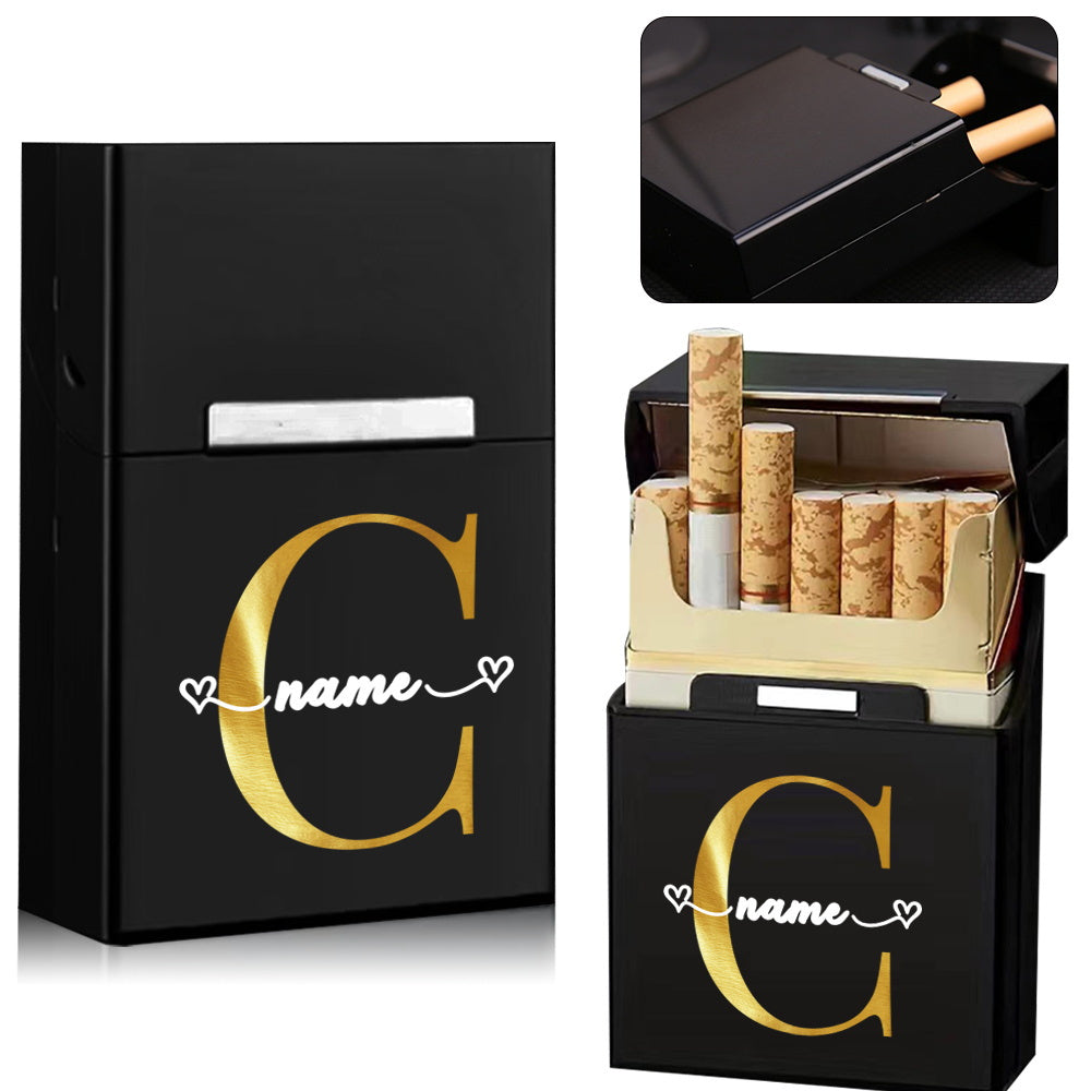 Personalized Metal Cigarette Case Water-Resistant Travel Organizer for Men