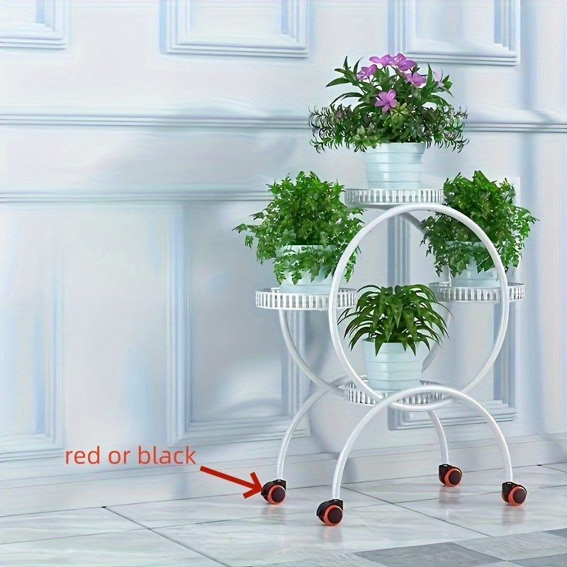 Multi-Layer Iron Flower Stand for Pothos Plants Indoor Outdoor Decor