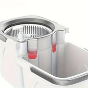 Home Mop and Bucket Set with Rotatable Mop and Double Floor Cleaning System