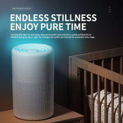Portable USB Air Purifier with HEPA Filter and Scented Sponge for Home and Office