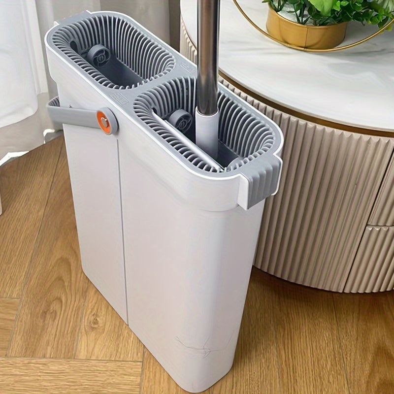 Avtomobil va shisha tozalash uchun aylanadigan boshli uzun pole mop va kova to'plami