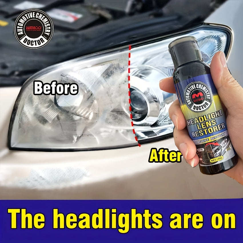 Automotive Headlight Lens Restorer Kit for Oxidation Yellowing Scratches