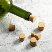 Wooden Tapered Cork Stoppers for Wine and Beer Bottles, Craft Supplies, 20 Pack