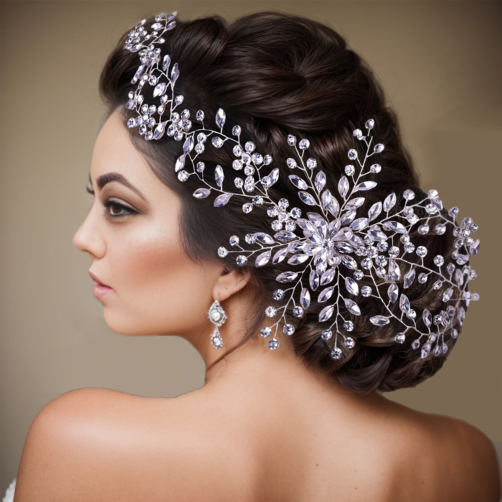 Women's Hair Band with Rhinestones for Bridal Wedding Dress Accessories