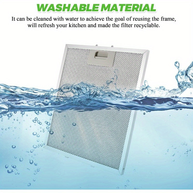 5-Layer Aluminum Mesh Range Hood Grease Filter Replacement 26.67 x 30.48 cm 3 Pack