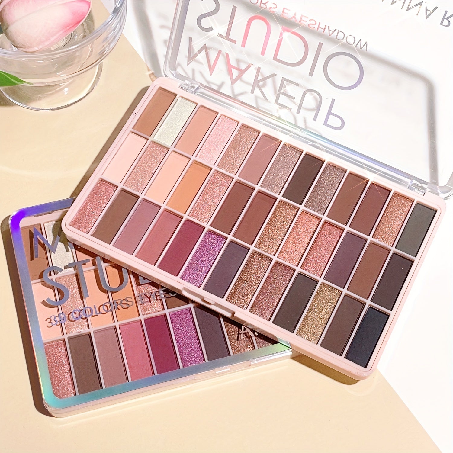 39-Color Matte and Shimmer Eyeshadow Palette Waterproof Sweatproof for Daily Use
