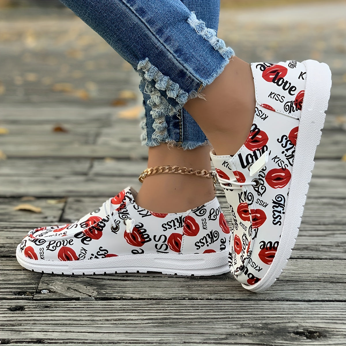 Women's Casual Flat Bottom Sports Shoes Black Comfortable Sneakers