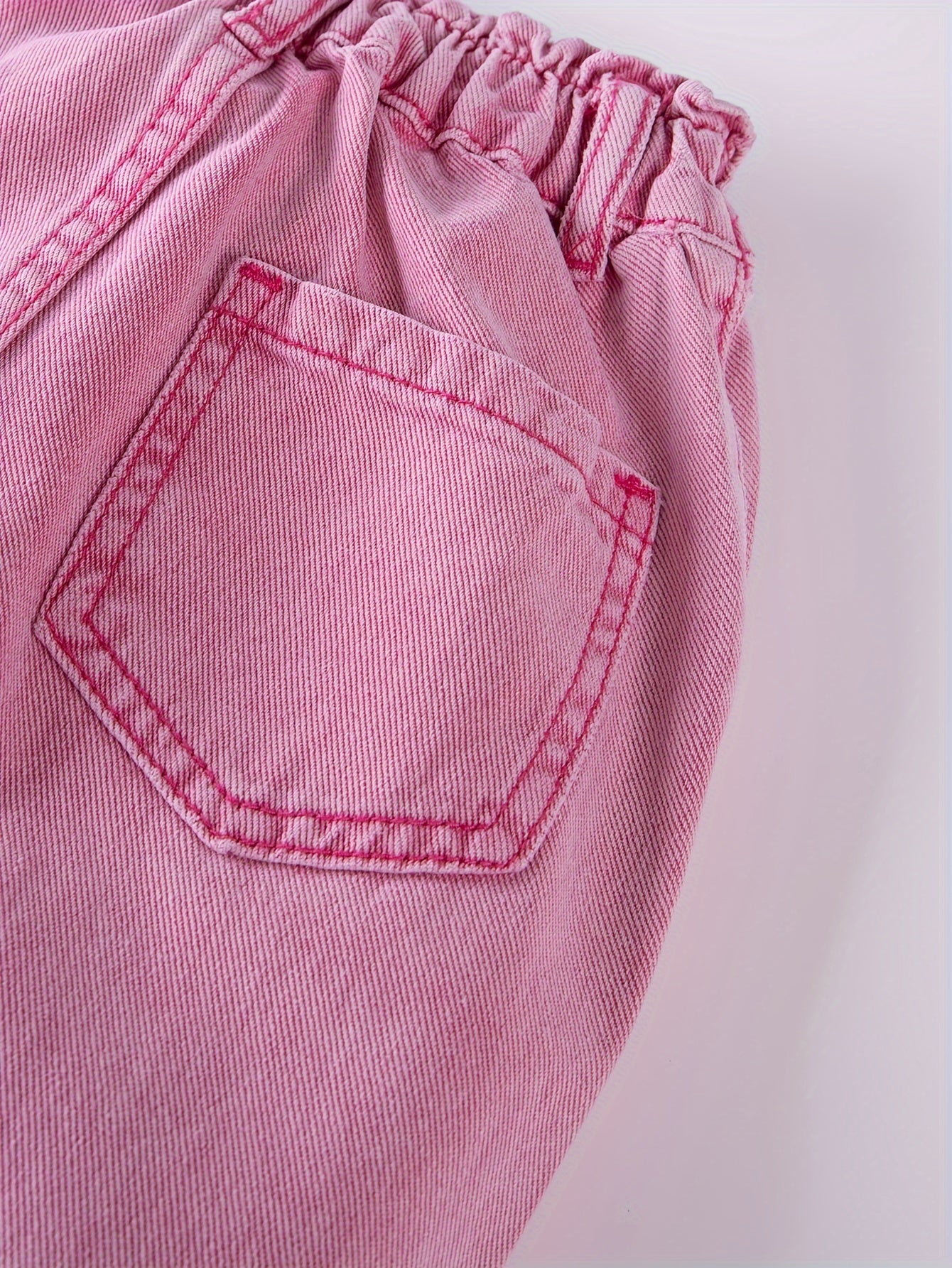 Девочки широкие джинсы с широкими штанинами повседневные свободные однотонные весна-лето-осень