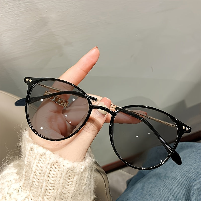 Vintage Photochromic Glasses for Women Metal Frame Anti-Reflective Lenses for Driving Travel Beach
