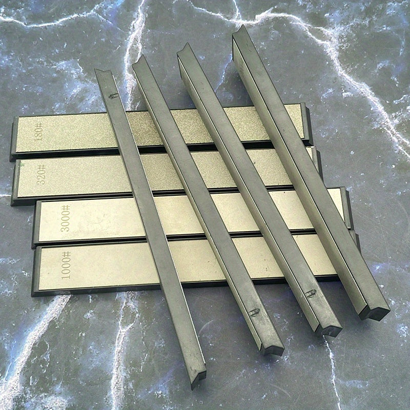 4pcs Diamond Knife Sharpening Stones Fixed Angle Whetstones Honing Stones Kitchen