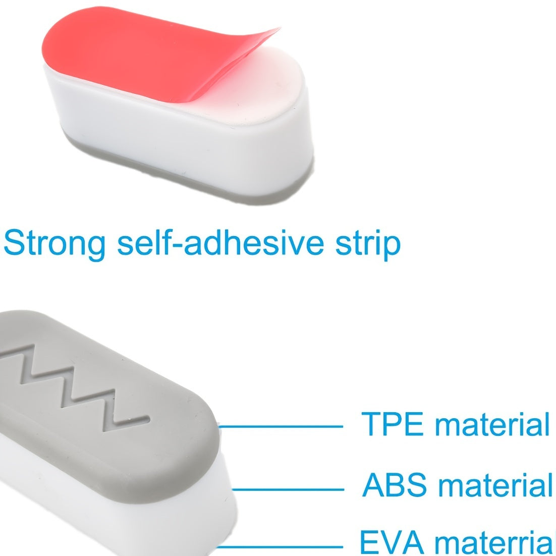 4pcs Toilet Seat Bumpers With Strong Buffer Adhesive for Bidet Attachments