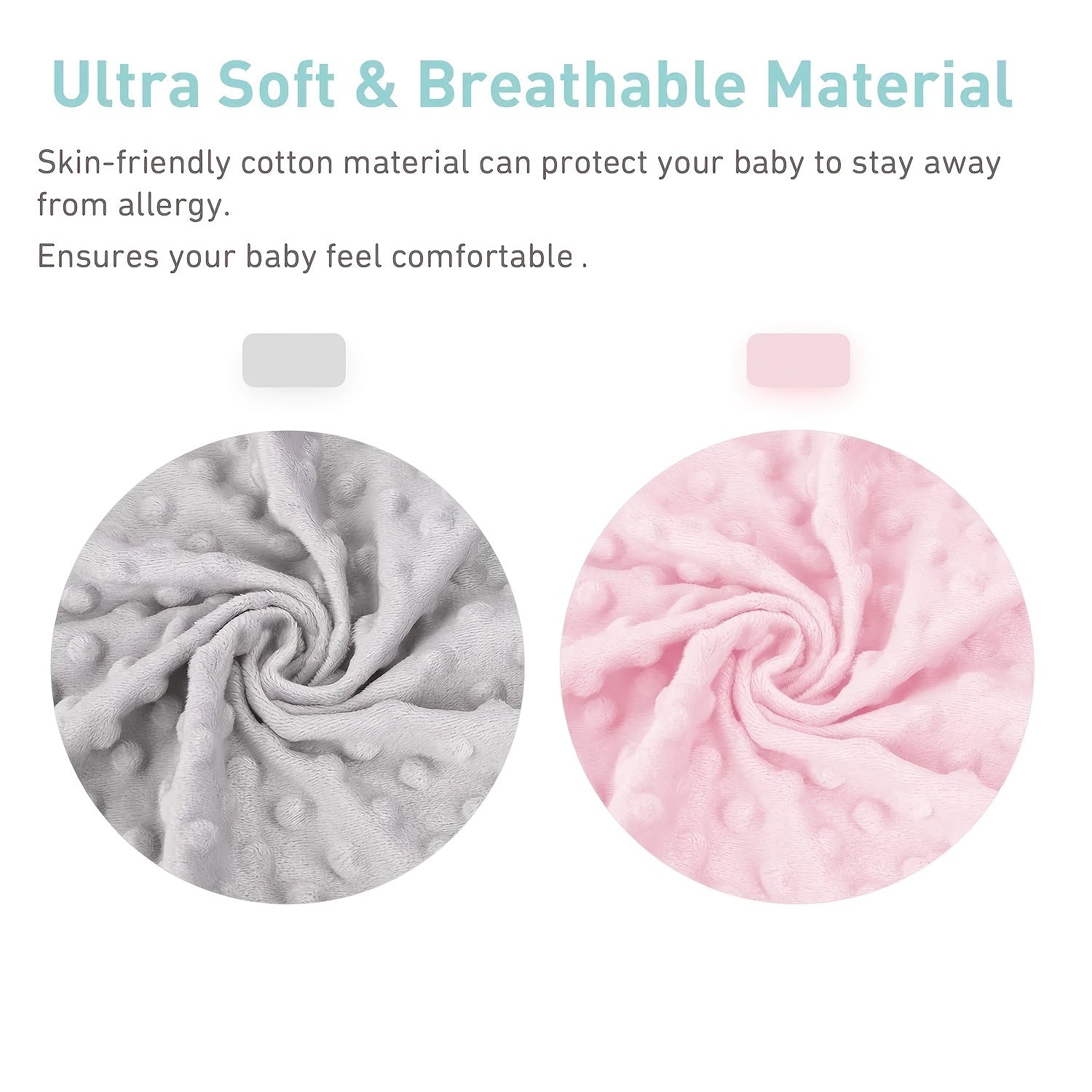 Changing Pad Cover 2 Pack Soft Minky Dots Plush Breathable Wipeable Baby Boy Girl