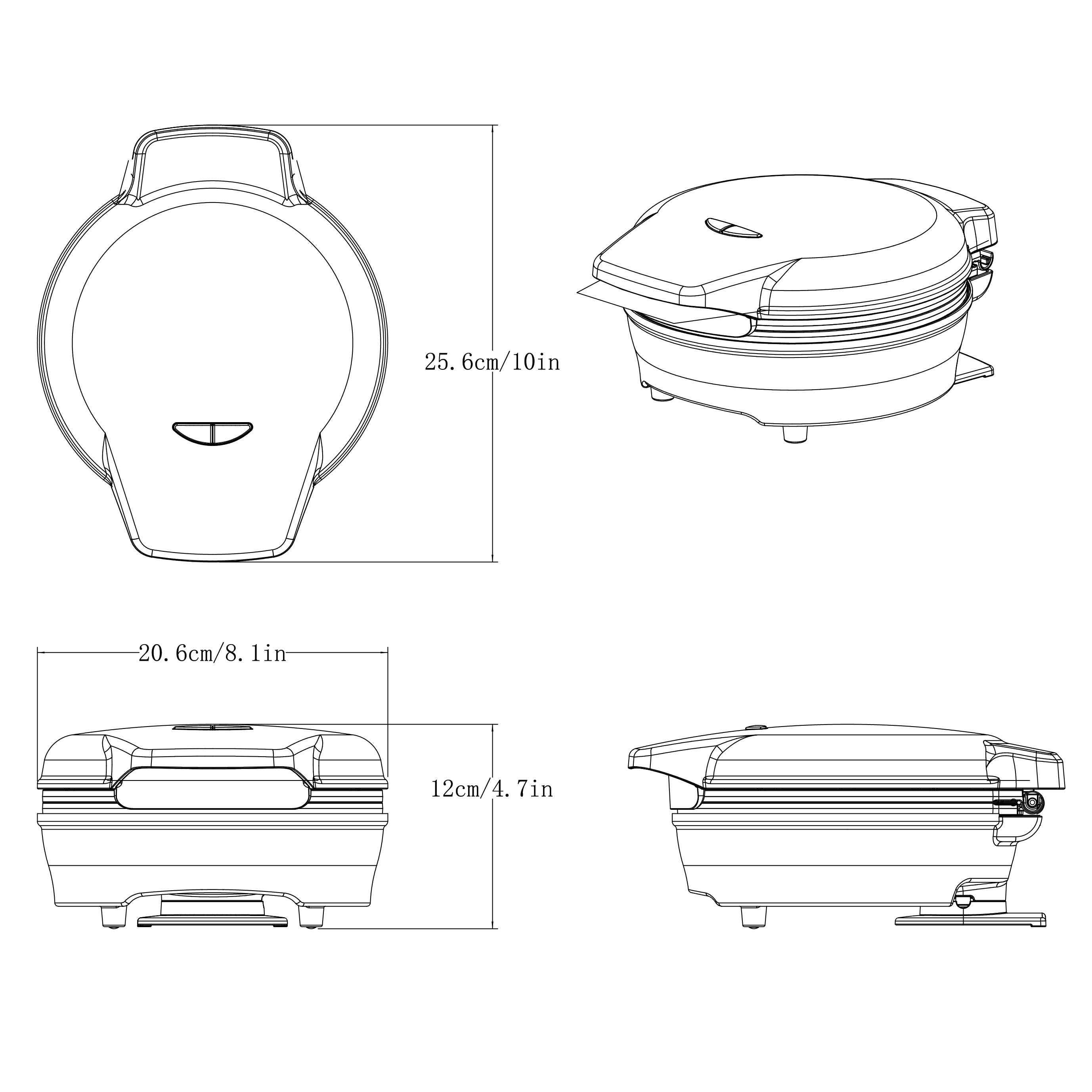 Deluxe Octopus Ball Maker: Mukammal pishirilgan to'pqlar uchun ko'p funksiyali oshxona gril panasi, oson tozalanadigan va joyni tejovchi dizayn. Uy sharoitida pishirish uchun ideal.