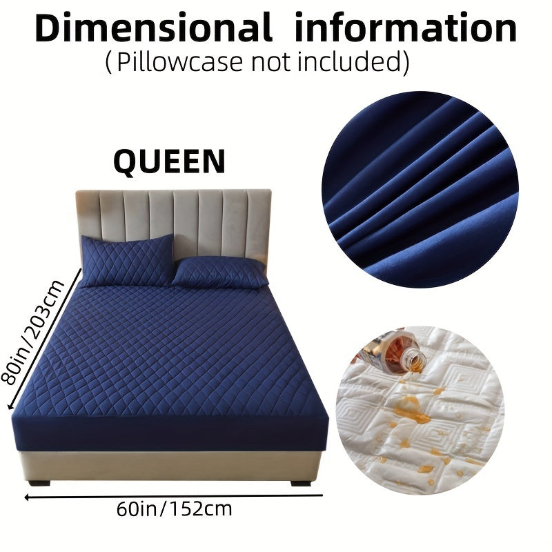 Suv o'tkazmaydigan yostiq himoyachisi, bir-biriga qo'shilgan rangli qatlamli dizayn, suv o'tkazmaydigan, sirpanmaydigan yotoq qoplami