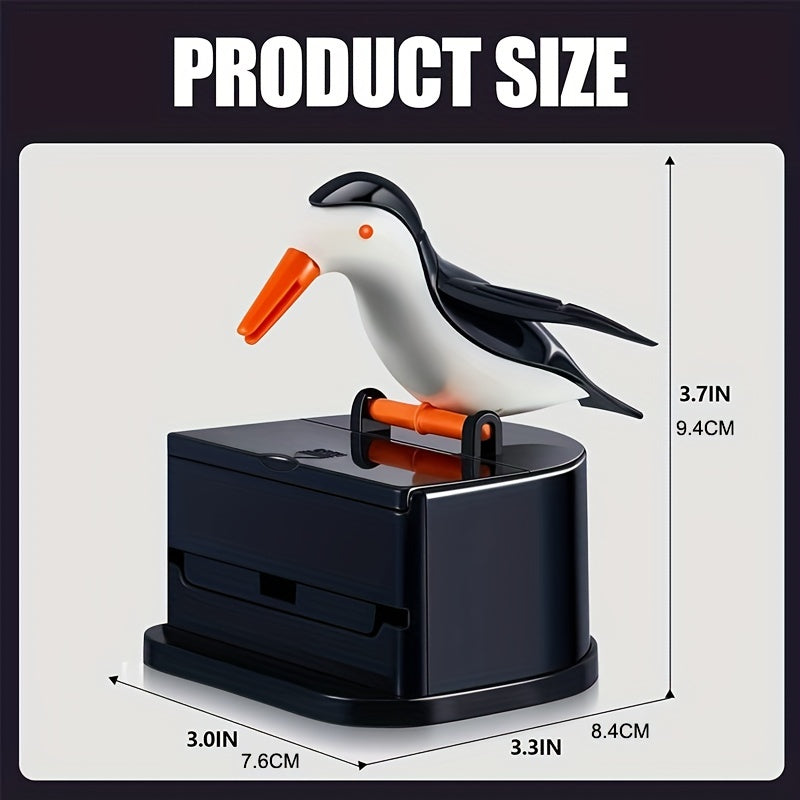 Bird Toothpick Holder Dispenser Black Creative Press Design Kitchen Accessory