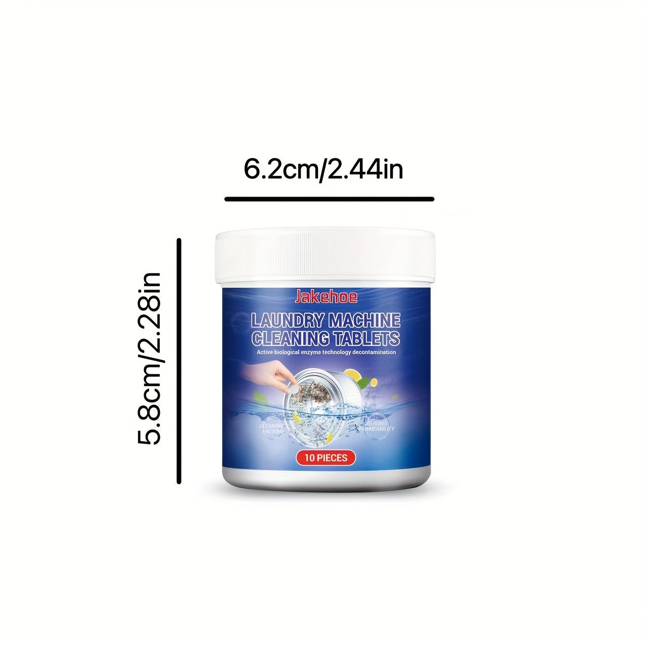 10 штук многофункциональных таблеток для очистки стиральных машин от запаха и пятен