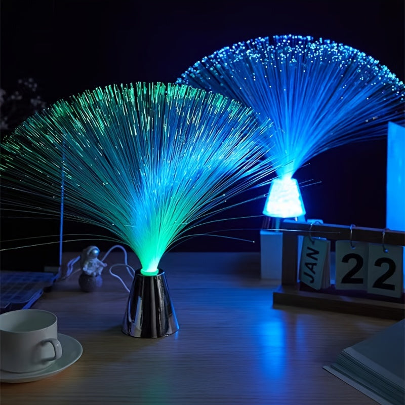 Colorful Fiber Optic Star Night Light for Bedroom Decor and Romantic Ambiance