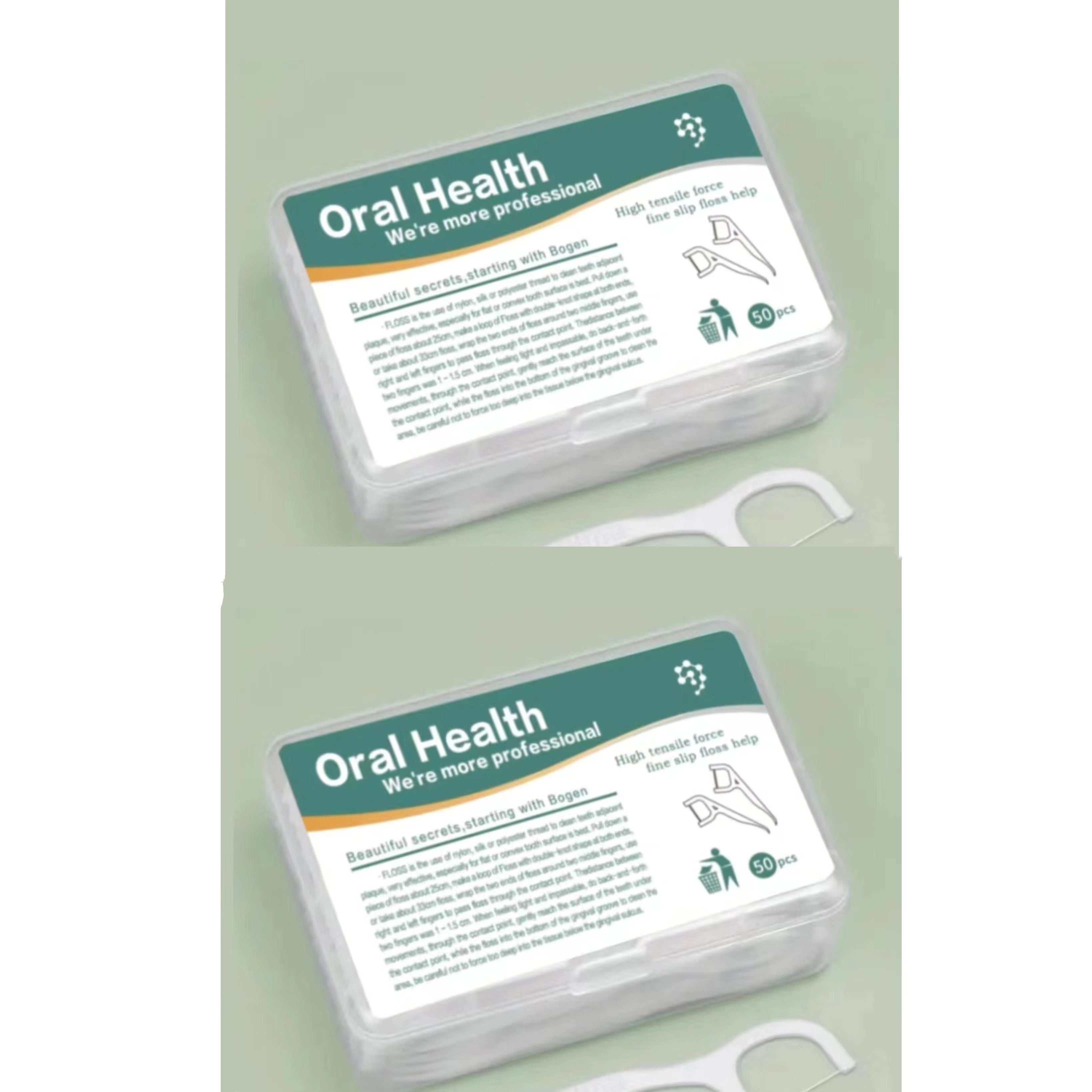 Disposable Dental Floss Stick Ultra-Fine Oral Care Portable Boxed