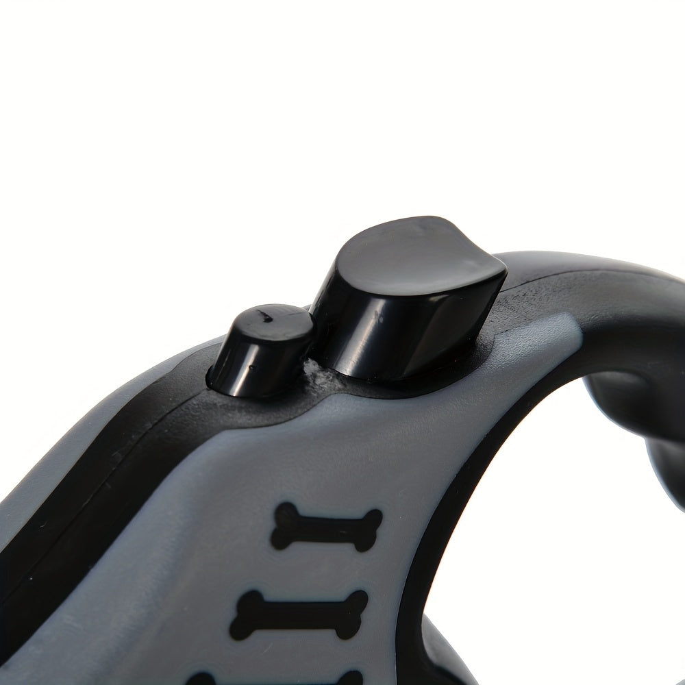 Dog Leash 10-Foot Retractable Dual Switch Polyamide Comfortable Grip