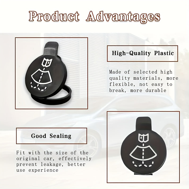 Silicone Wiper Fluid Reservoir Cap Durable Replacement Water Tank Cover