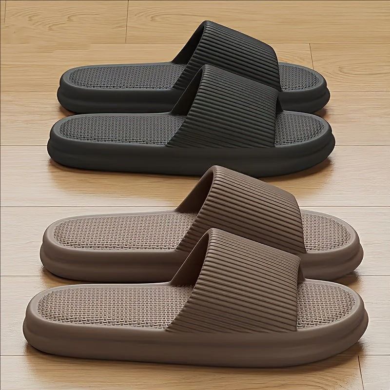 Women’s Black EVA Slip-On Slippers for Indoor Outdoor Comfort