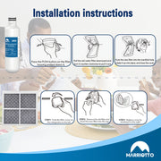 Mos keladigan modellarga 3 ta paketli muzlatgich suvi va havo filtri almashtirish