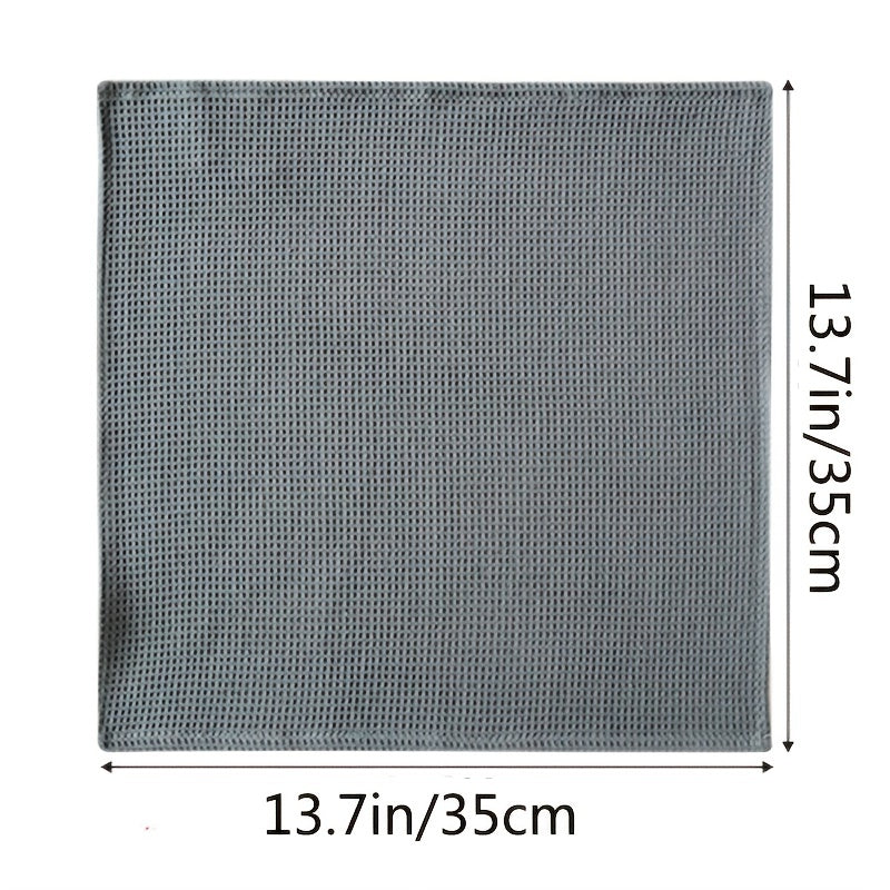 Set of 4 Thickened Waffle Weave Cotton Dish Towels for Kitchen Cleaning in Mixed Colors