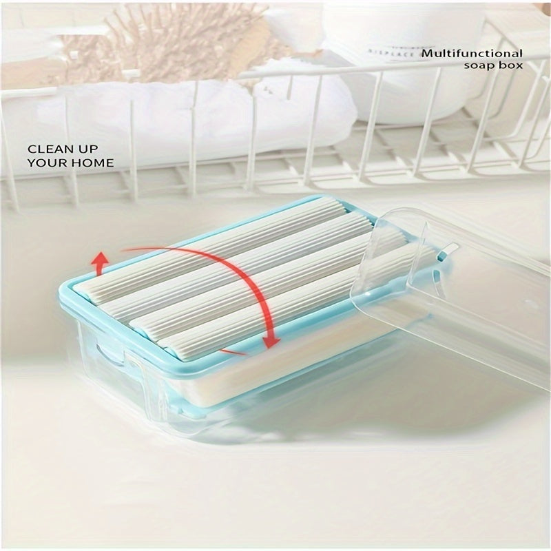 Jabonera multifuncional para baño y cocina, tipo rodillo de caja espumadora
