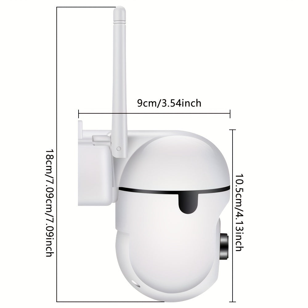 Wireless HD Security Camera with 1080P Night Vision AI Motion Detection 355° Intercom Indoor Outdoor