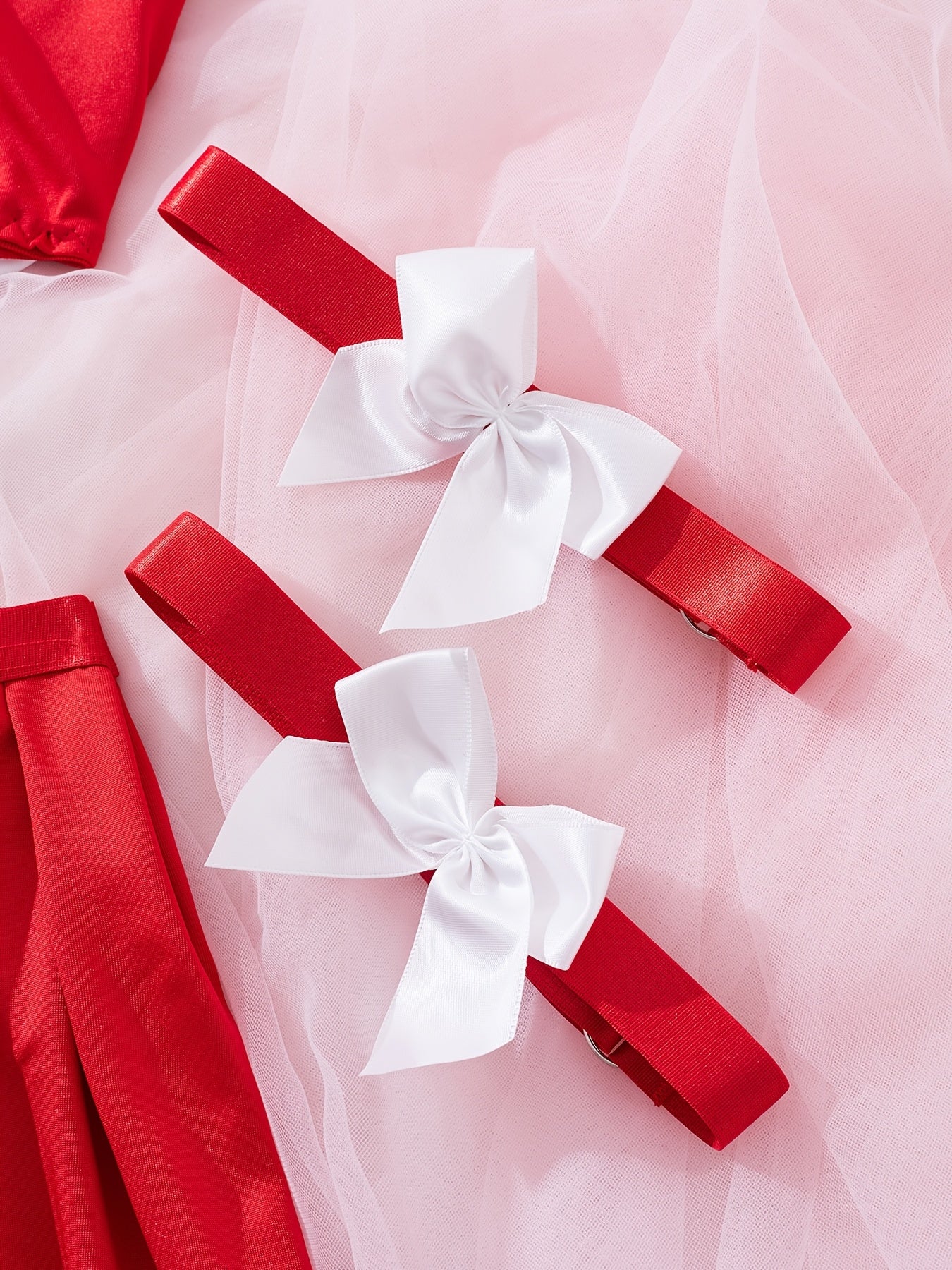 Seductive Lingerie Set with Maid Theme Includes Bra Short Skirt Thong and Pantyhose