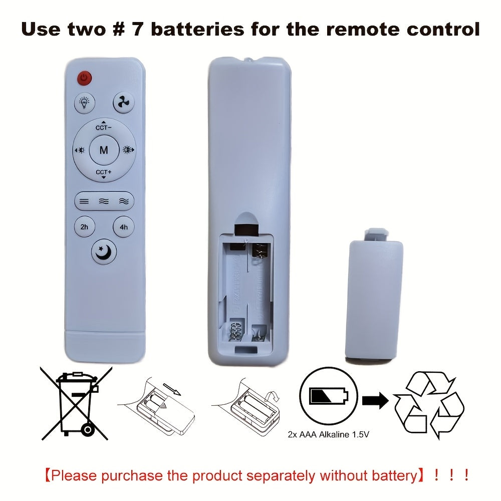 Modern Ceiling Fan with Lights and Remote for Indoor Use 85V-265V LED Bulb Sleek Design