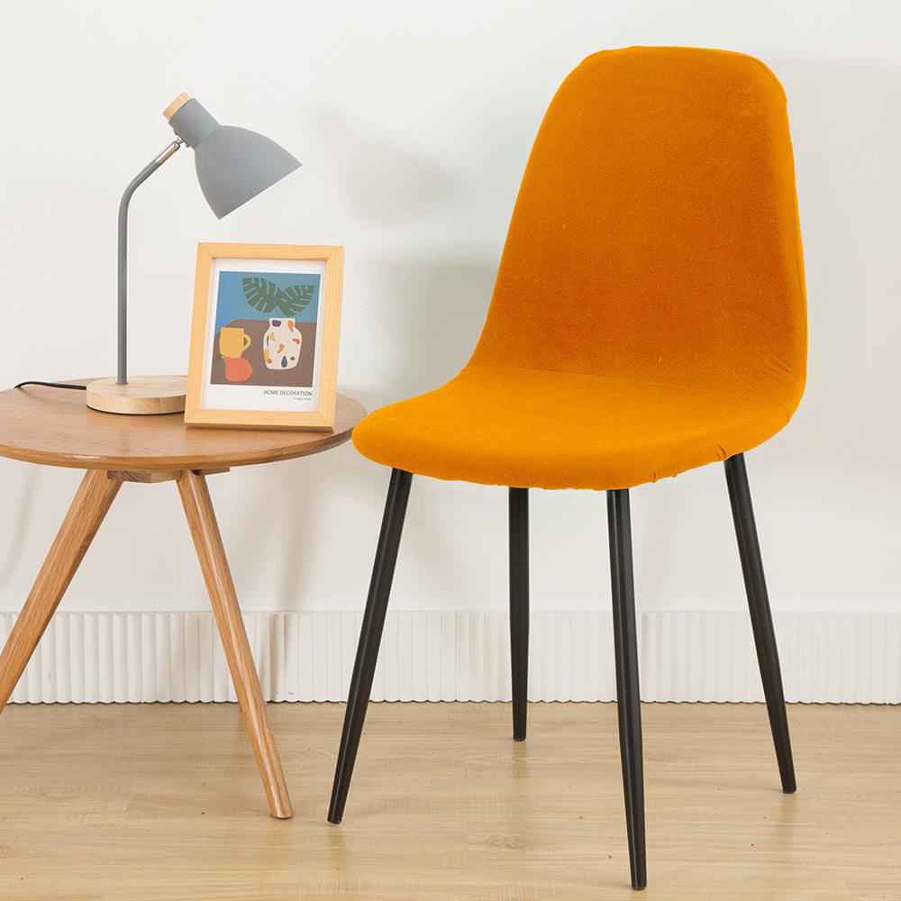 Sıx rangda, elastik bant bilan ushlovchi sut poliesteridan yasalgan cho'zilgan qopqoq stul.