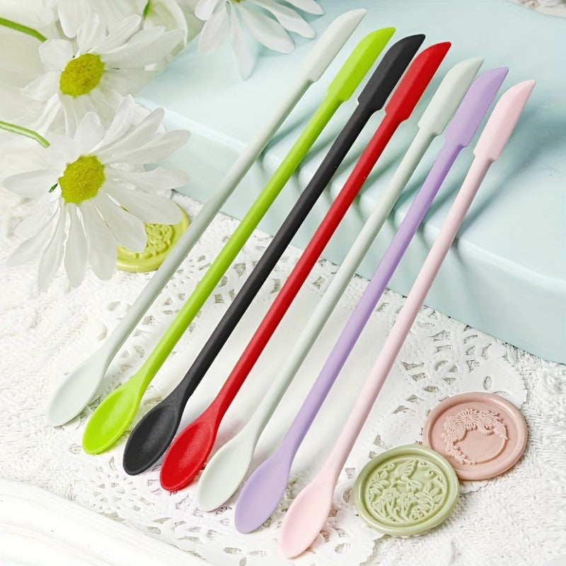 Silicone Wax Seal Scraper Long Handle High Temperature Resistant Mixing Spatula Kitchen Tool