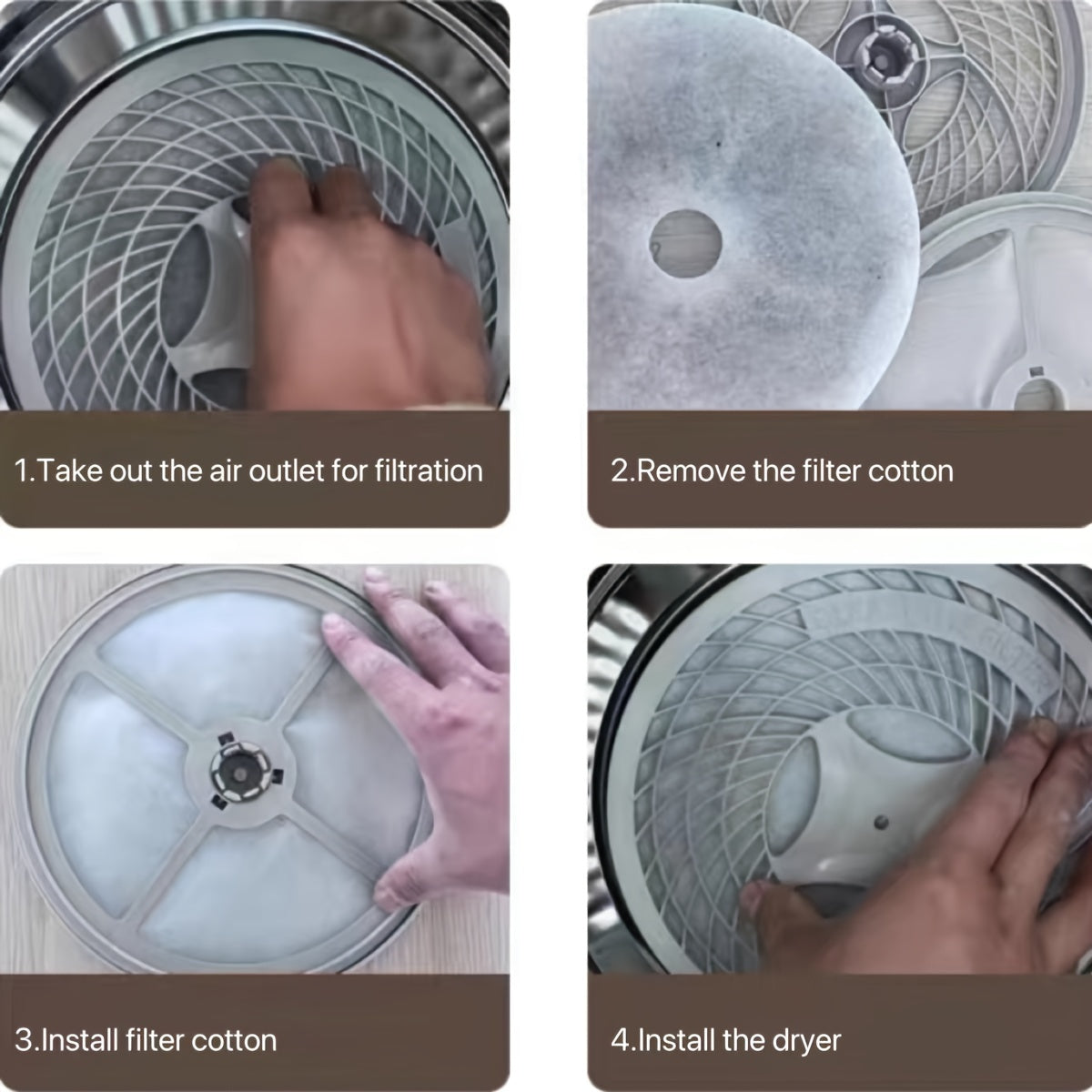 20Pcs Dryer and Washing Machine Filters Felted Material Clogging Prevention