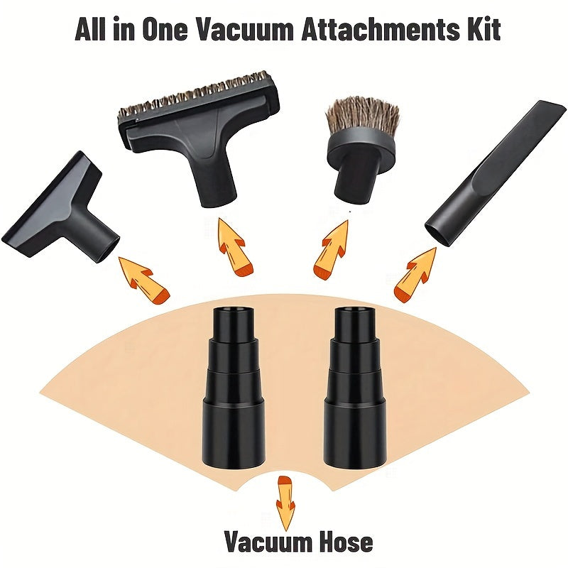 Vacuum Hose Adapter Set 1 Inch to 5/8 Inch for Brushes and Accessories