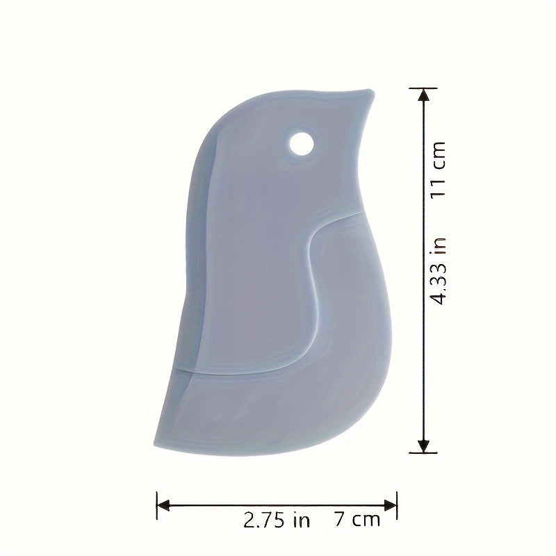 Penguin-Shaped Soft Kitchen Scraper - Non-Battery Grease and Residue Remover