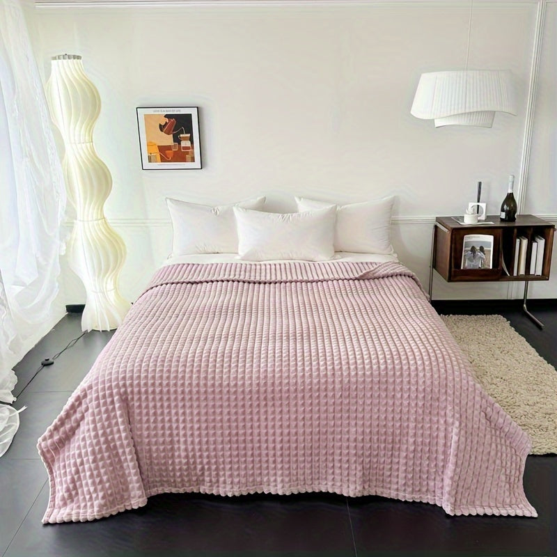 Soft Flannel Throw Blanket for Couch Bed Travel and Camping 50x60 Inches