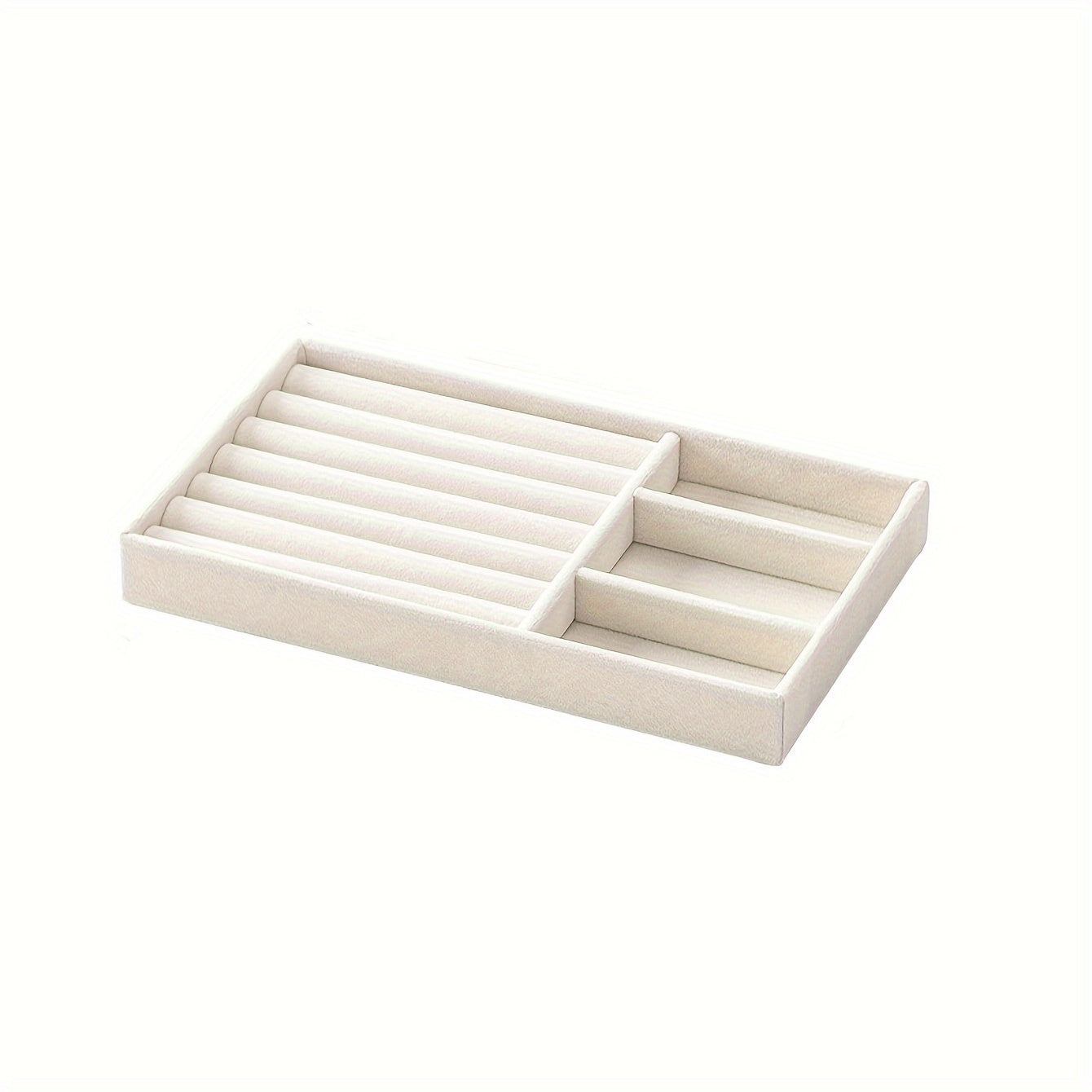 Бархатная полка для хранения украшений с многоярусной витриной для колец, серег, браслетов, ожерелий и часов