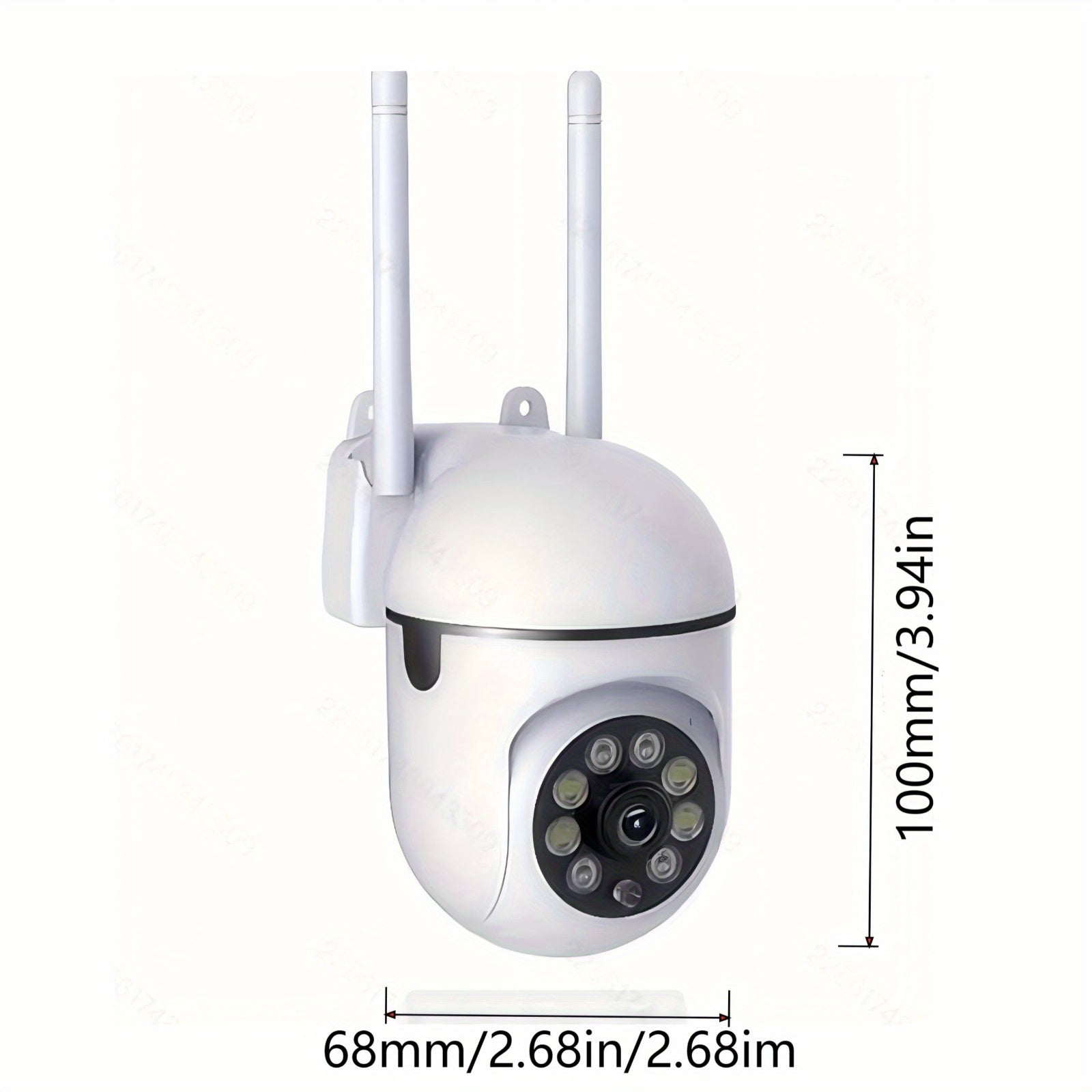 1080p HD WiFi Security Camera with Pan Tilt Zoom Motion Detection Two-Way Audio Night Vision
