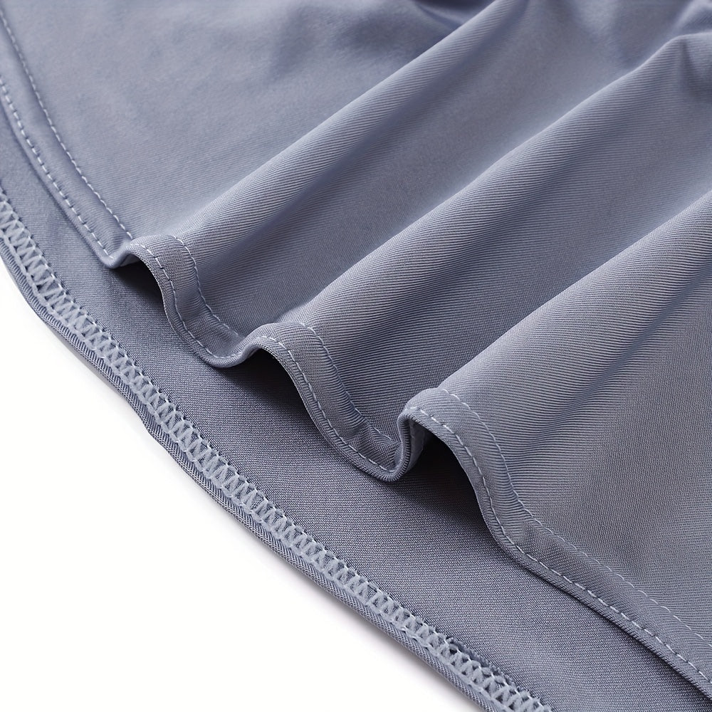 Ladies' Stretch Hijab Scarf Soft Breathable Polyester Lace Trim Full Chin Coverage in Multiple Colors