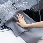 Microfiber Car Towel in 4 Sizes Grey Reusable Scratch-Free Detailing and Cleaning